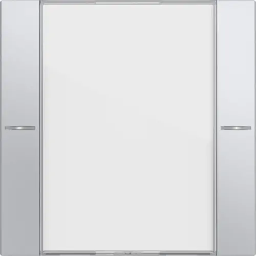 Gira 577126 wippenset 1-voudig tekstkader Tastsensor 4.55 aluminium mat