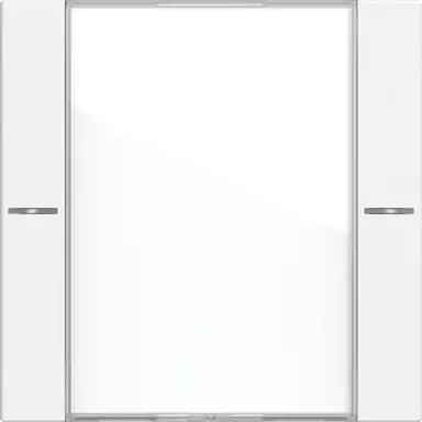 Gira 577127 wippenset 1-voudig tekstkader Tastsensor 4.55 wit mat