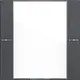 Gira 577128 wippenset 1-voudig tekstkader Tastsensor 4.55 antraciet mat