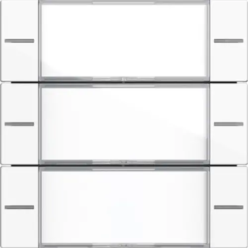 Gira 577303 wippenset 3-voudig tekstkader Tastsensor 4.55 wit glans
