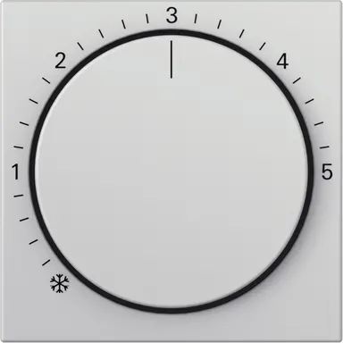 Gira 2706015 knop ruimtetemperatuurregelaar Systeem 55 grijs mat