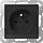 Gira 4489005 wandcontactdoos penaarde Belgie verhoogde aanraakbeveiliging met LED orientatielicht Systeem 55 zwart mat