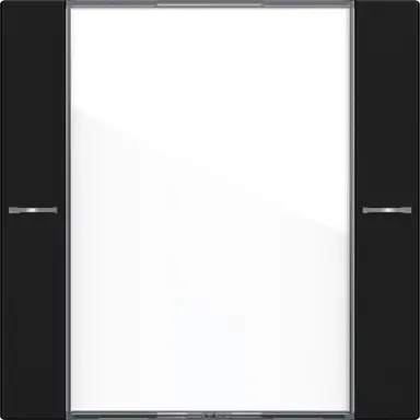 Gira 5771005 wippenset 1-voudig tekstkader Tastsensor 4.55 zwart mat