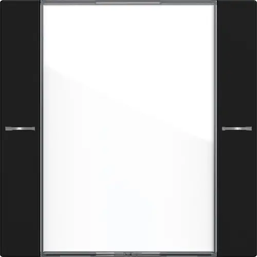 Gira 5771005 wippenset 1-voudig tekstkader Tastsensor 4.55 zwart mat