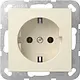 Gira 446601 wandcontactdoos randaarde Systeem 55 creme glans