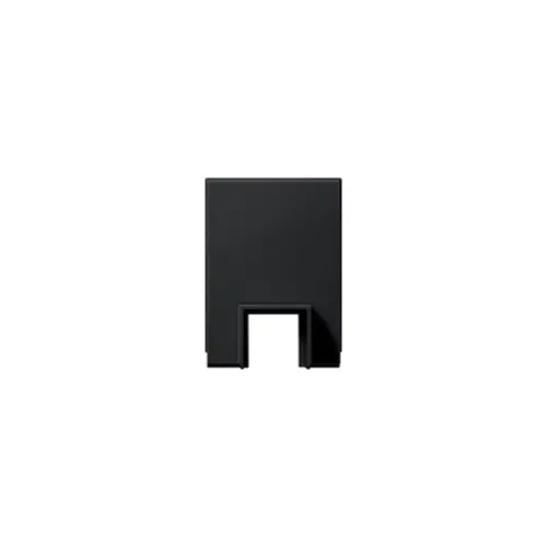 Gira 1069005 kabelinvoer adapter voor kanaal 15 x 15 mm Systeem 55 zwart mat