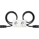 Gira 493503 wandcontactdoos randaarde 2-voudig compleet wandgoot Type 5 stekerbaar Standaard 55 wit glans
