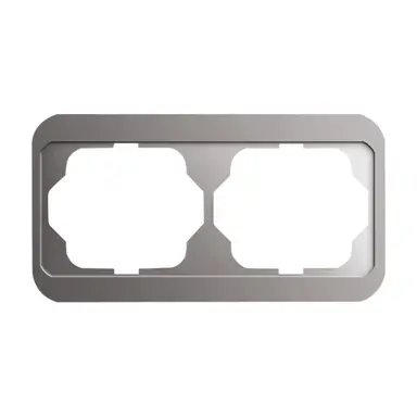 Busch-Jaeger 1722-20 afdekraam 2-voudig horizontaal Alpha Nea platin OP=OP