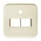 Busch-Jaeger 1803-02-212 centraalplaat RJ45 wandcontactdoos 2-voudig Standaard SI