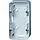 Busch-Jaeger 1702-24G opbouwbak 2-voudig Alpha Nea studiowit glans