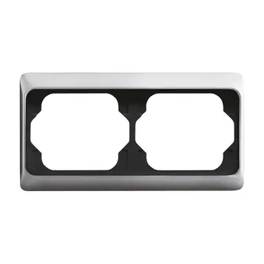 Busch-Jaeger 1722 KA-266 afdekraam 2-voudig horizontaal Alpha Exclusive titanium OP=OP