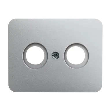 Busch-Jaeger 1743-266 centraalplaat antenne / COAX wandcontactdoos Alpha titanium OP=OP