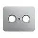 Busch-Jaeger 1743-266 centraalplaat antenne / COAX wandcontactdoos Alpha titanium OP=OP