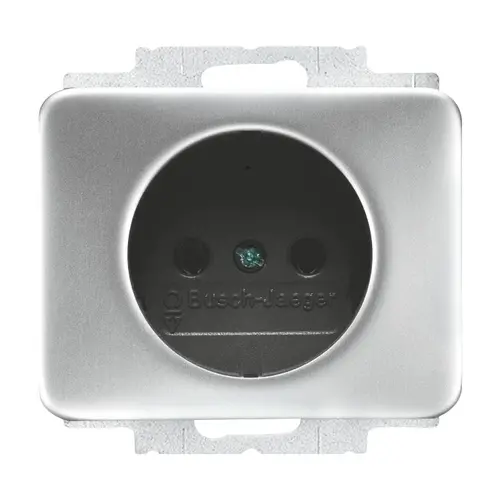 Busch-Jaeger 2300 UCRKS-266-503 wandcontactdoos zonder randaarde kindveilig Alpha titanium OP=OP