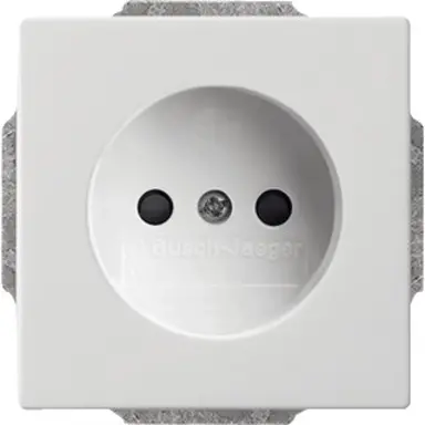 Busch-Jaeger 2300 UCRKS-84-503 wandcontactdoos zonder randaarde Future linear studiowit glans