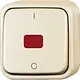 Busch-Jaeger 2601/2 SKAP/11-503 wipschakelaar 2-polig controlevenster opbouw AP plus creme