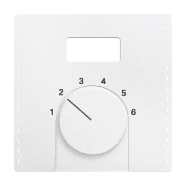 Busch-Jaeger 1794 TA-83 centraalplaat kamerthermostaat met schermopening Future Linear aluzilver