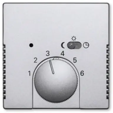 Busch-Jaeger 1795-83 centraalplaat kamerthermostaat Future Linear aluzilver