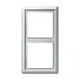 Busch-Jaeger 2102-33 afdekraam 2-voudig IP44 aluzilver