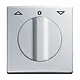 Busch-Jaeger 2142 DR-33 draaiknop tbv jaloezieschakelaar IP44 aluzilver