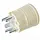 Busch-Jaeger 2364 SW Perilex steker recht 16A creme