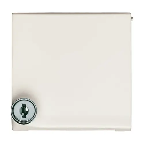Busch-Jaeger 2118 GKSL-32 verloopplaat met klapdeksel afsluitbaar IP44 creme
