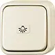 Busch-Jaeger 2601/6 APLI/11-503 wisselschakelaar met nalichtend symbool licht opbouw AP plus creme