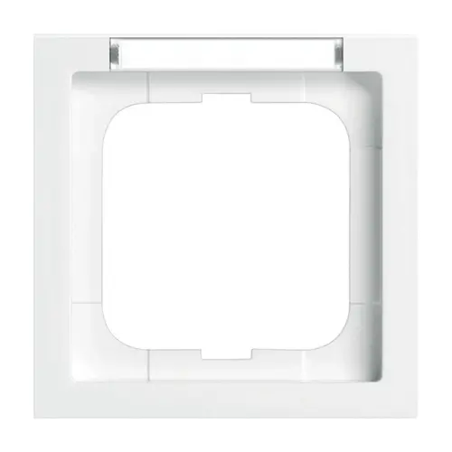 Busch-Jaeger 1721-184 NSK afdekraam 1-voudig met tekstvenster Future Linear studiowit glans