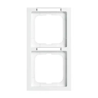 Busch-Jaeger 1722-184 NSK afdekraam 2-voudig met tekstvenster Future Linear studiowit glans