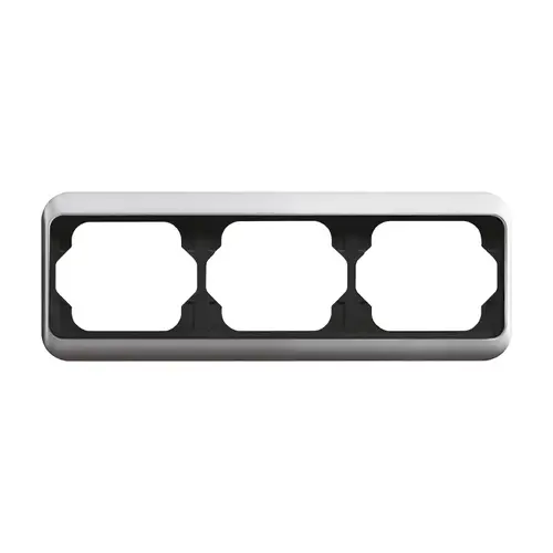 Busch-Jaeger 1723-266 afdekraam 3-voudig horizontaal Alpha Nea titanium OP=OP