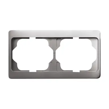 Busch-Jaeger 1722 KA-20 afdekraam 2-voudig horizontaal Alpha Exclusive platin OP=OP