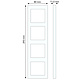 Busch-Jaeger 1724-884K afdekraam 4-voudig Future Linear studiowit mat