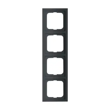 Busch-Jaeger 1724-885K afdekraam 4-voudig Future Linear zwart mat