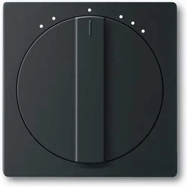 Busch-Jaeger 1740 DRL-885-503 draaiknop driestandenschakelaar Future Linear zwart mat