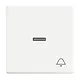 Busch-Jaeger 1789 KI-884 schakelwip met controlevenster en symbool bel Future Linear studiowit mat