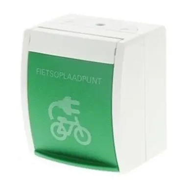 Busch-Jaeger MU20 EBW-54 FIETS wandcontactdoos fietsoplaadpunt Ocean IP44