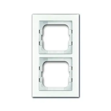 Busch-Jaeger 1722-280 afdekraam 2-voudig Axcent glas wit