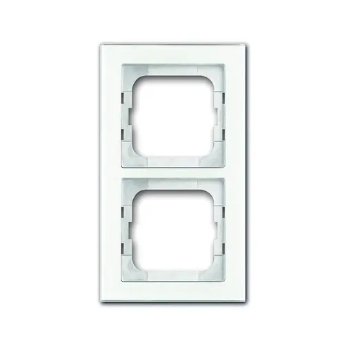 Busch-Jaeger 1722-280 afdekraam 2-voudig Axcent glas wit