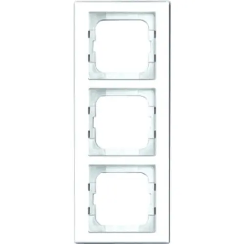 Busch-Jaeger 1723-280 afdekraam 3-voudig Axcent glas wit