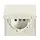 Busch-Jaeger 20EUGRK-32-101-503 wandcontactdoos randaarde klapdeksel IP44 creme