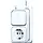 Busch-Jaeger 2601/5/2300 EAPJW combinatie serieschakelaar/wandcontactdoos met randaarde K/P-25 opbouw AP plus wit