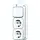 Busch-Jaeger 2601/6/2300/2EAPJW combinatie wisselschakelaar/2x wandcontactdoos RA K/P-25 opbouw AP plus wit