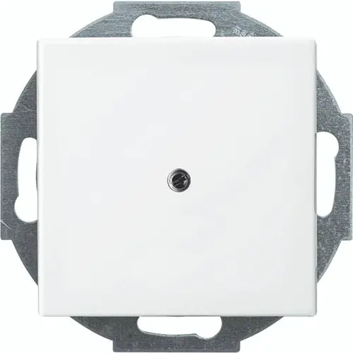 Busch-Jaeger 2527-914 centraalplaat voor kabeluitvoer incl. draagring Balance SI wit glans