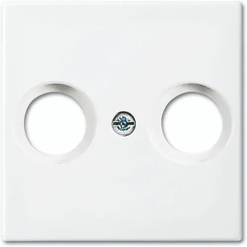Busch-Jaeger 2531-914 centraalplaat antenne / COAX wandcontactdoos Balance SI wit glans