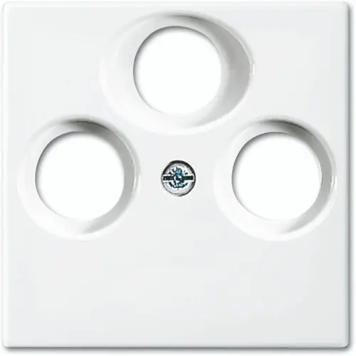 Busch-Jaeger 1743-03-914 centraalplaat antenne + sat / COAX wandcontactdoos Balance SI wit glans