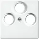 Busch-Jaeger 1743-03-914 centraalplaat antenne + sat / COAX wandcontactdoos Balance SI wit glans
