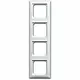 Busch-Jaeger 1724-914 afdekraam 4-voudig Balance SI wit glans