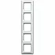 Busch-Jaeger 1725-914 afdekraam 5-voudig Balance SI wit glans