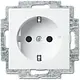 Busch-Jaeger 20 EUCR-914 wandcontactdoos randaarde Balance SI wit glans