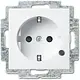 Busch-Jaeger 20 EUCBL-914 wandcontactdoos randaarde kindveilig met LED-controleverlichting Balance SI wit glans
